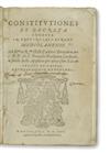 LAW  BORROMEO, CARLO, Cardinal and Saint. Constitutiones et decreta condita in provinciali synodo Mediolanensi.  1566